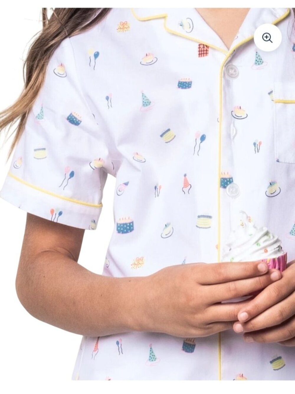 Petite Plume Kids Birthday Cake Print Short Pajama Set - Picture 13 of 14
